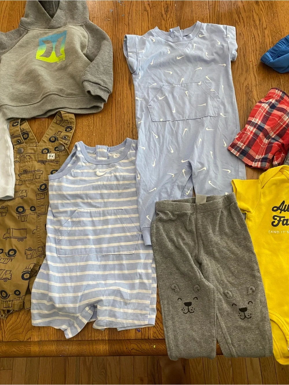 Mixed Baby Boy Clothing Lot - Blue, Yellow, Gray, Red